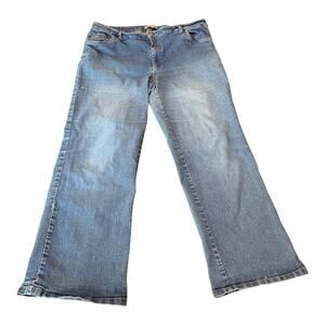 Woman Within Jeans Womens Size 18W Blue Denim Stretch Bootcut